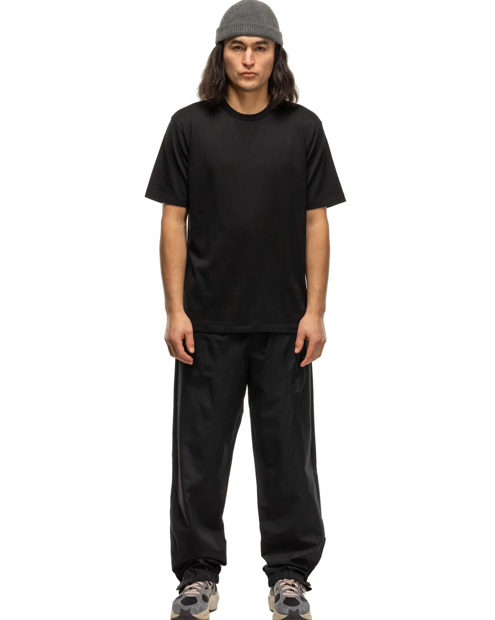 Luster Plaiting Tee Black