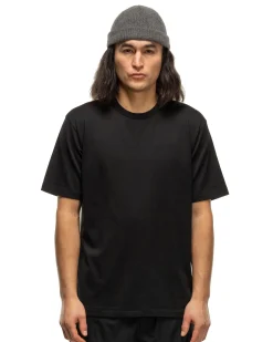Luster Plaiting Tee Black