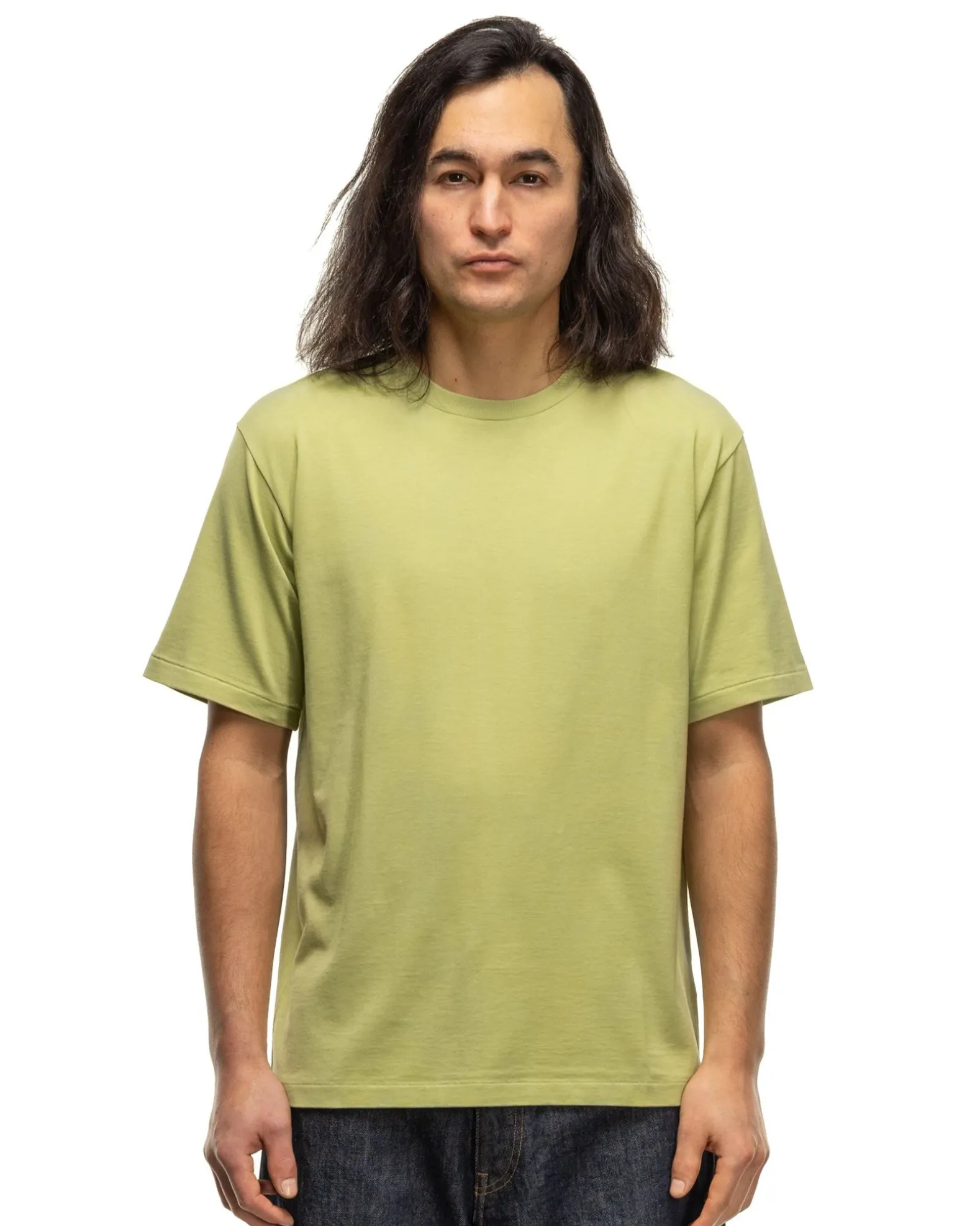 Luster Plaiting Tee Light Green