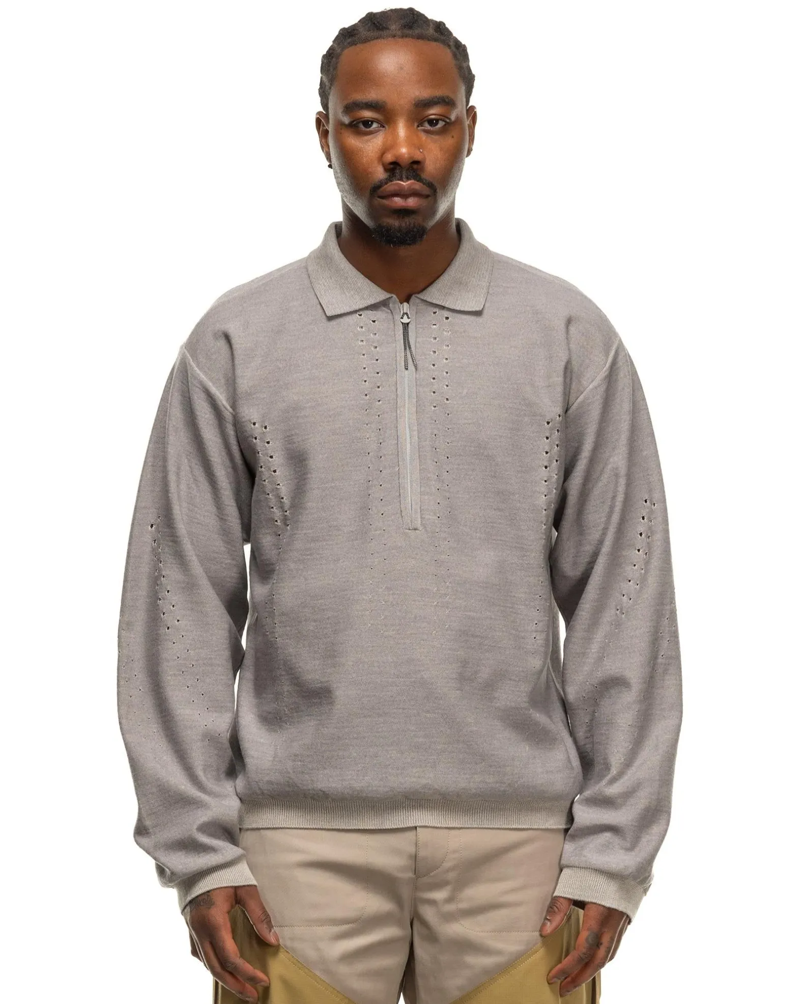 Merino Polo Grey