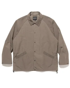 Nylon Coach Jacket Taupe Gray