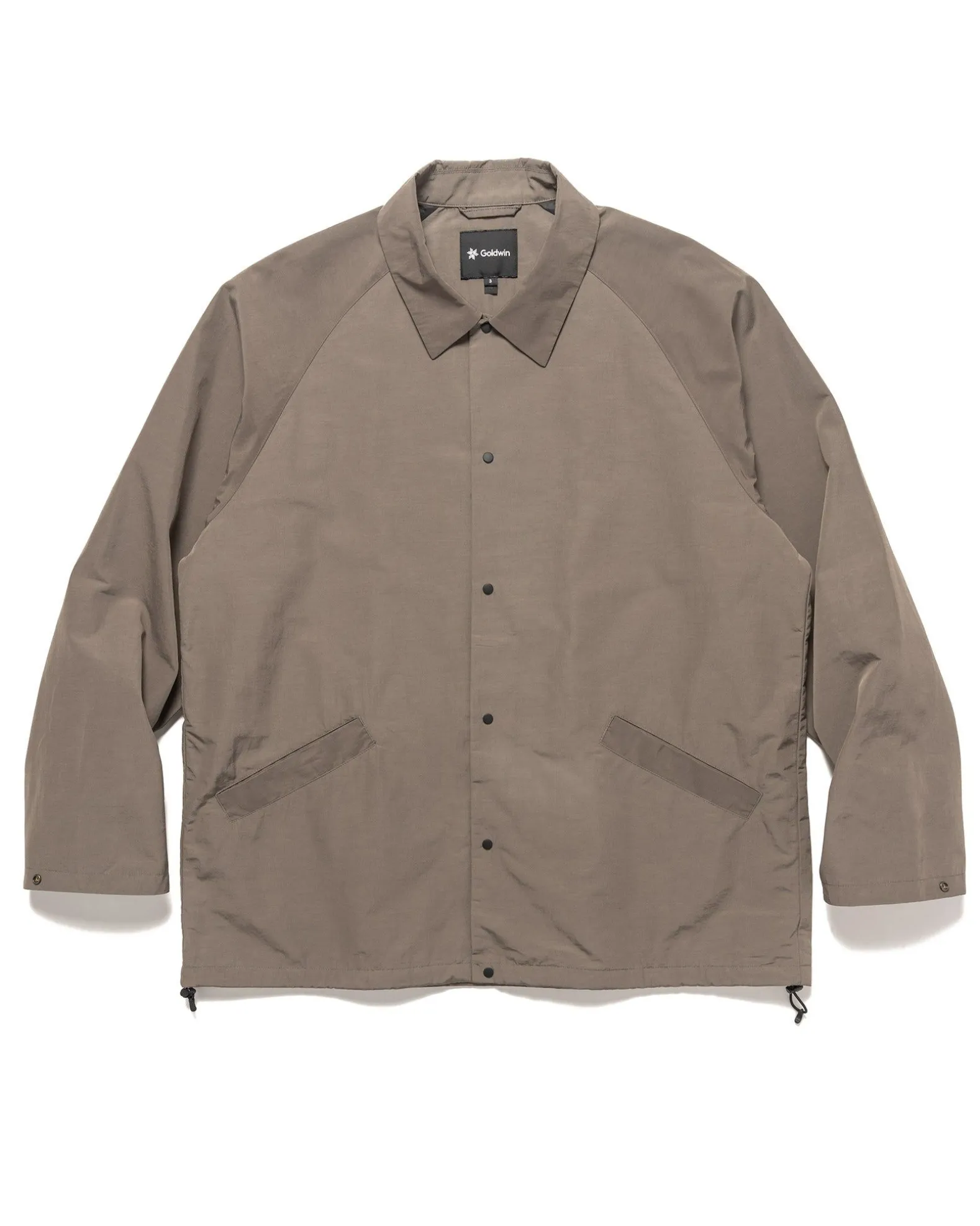 Nylon Coach Jacket Taupe Gray