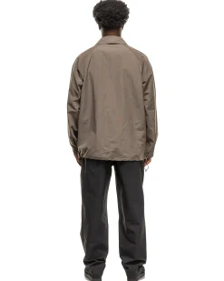 Nylon Coach Jacket Taupe Gray