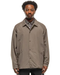 Nylon Coach Jacket Taupe Gray