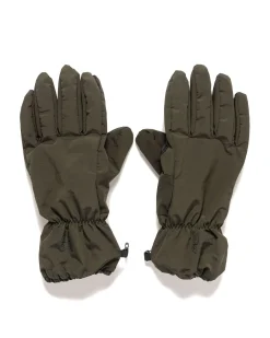 Nylon Metal Gloves In Econyl Regenerated Nylon Olive