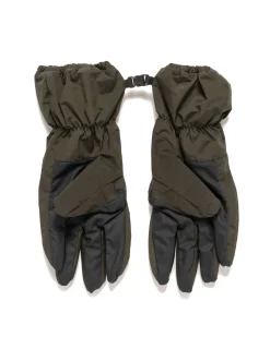 Nylon Metal Gloves In Econyl Regenerated Nylon Olive