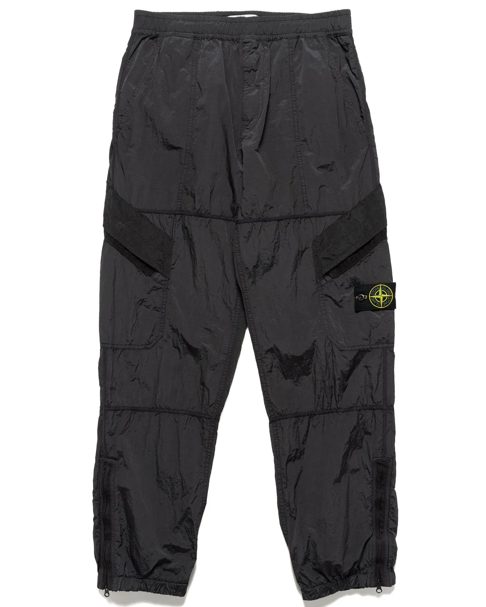 Nylon Metal In Econyl® Regenerated Nylon Loose Fit Cargo Pants Charcoal