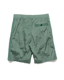 Nylon Metal In Econyl® Regenerated Nylon Regular Fit Swim Trunks Light Green