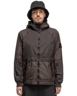 Nylon Metal Watro-Tc In Econyl® Regenerated Nylon Hooded Jacket Charcoal