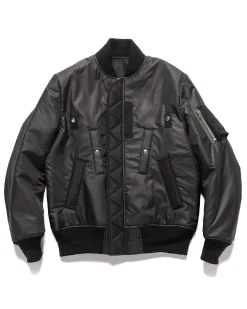 Nylon Twill Blouson Black