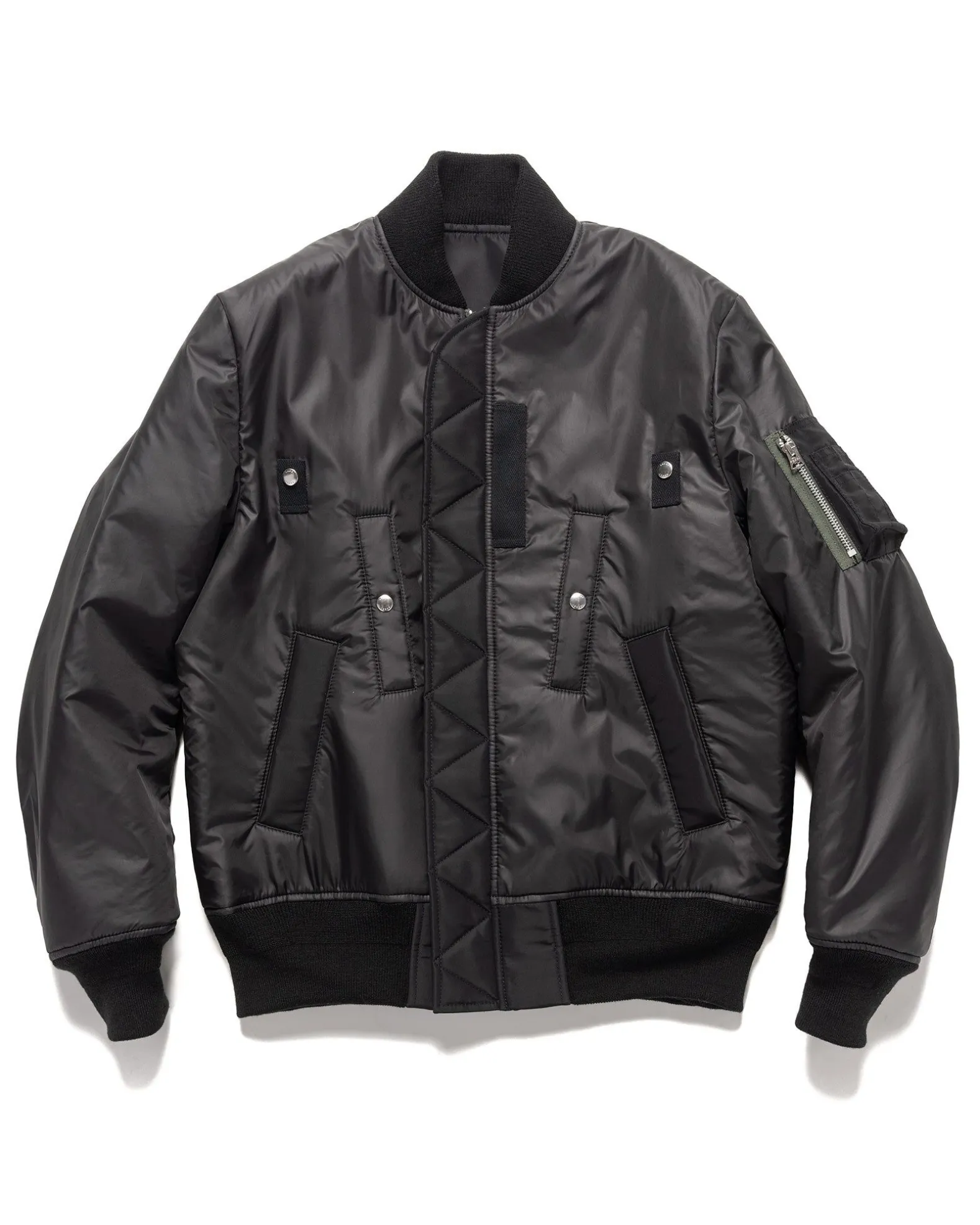 Nylon Twill Blouson Black