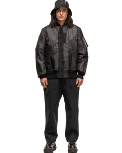 Nylon Twill Blouson Black