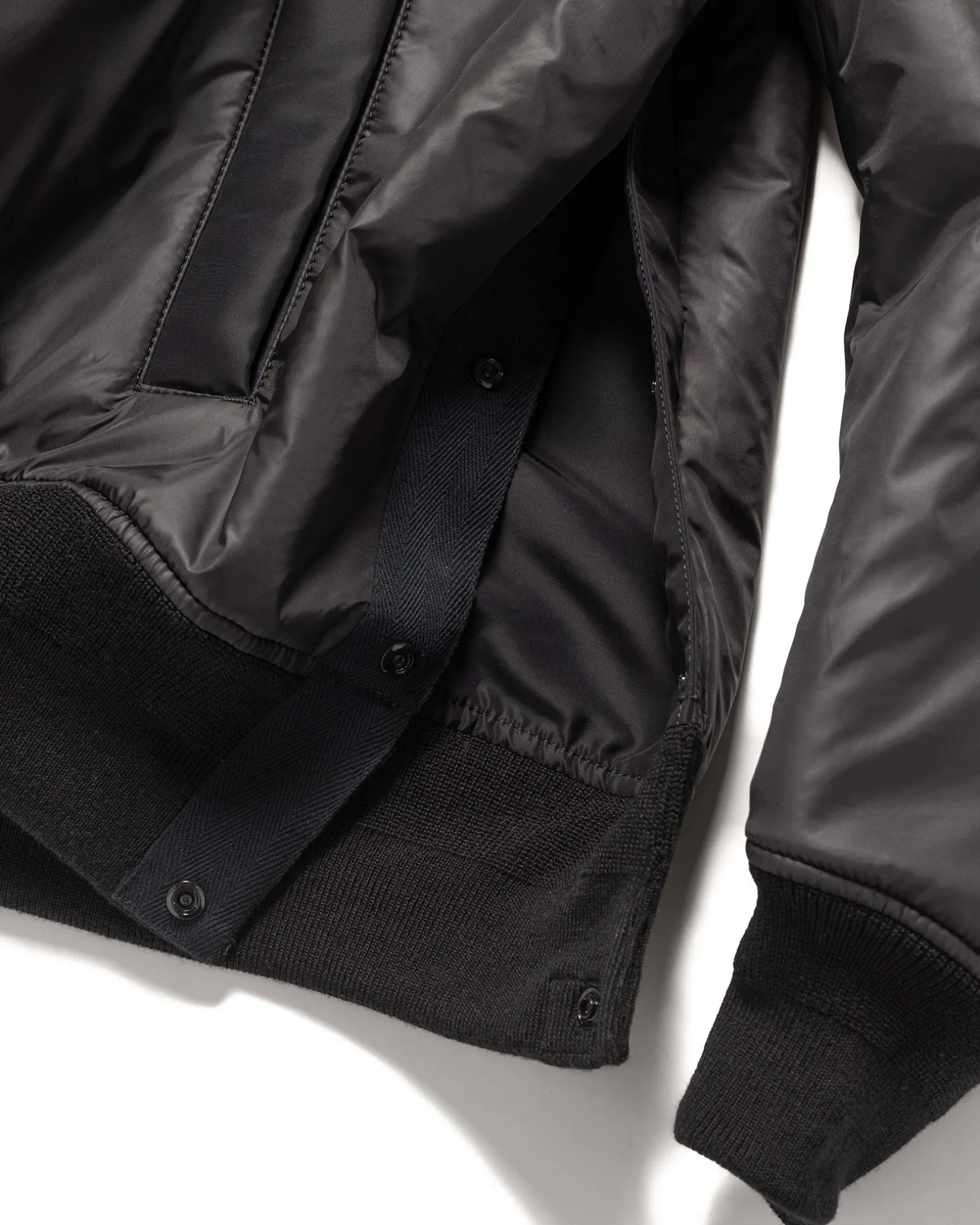 Nylon Twill Blouson Black