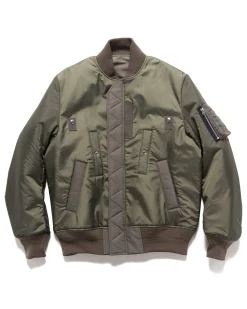 Nylon Twill Blouson Khaki