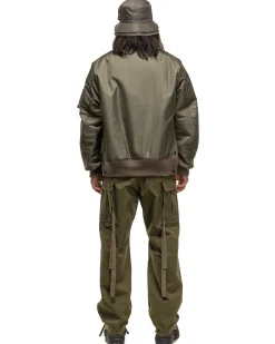 Nylon Twill Blouson Khaki