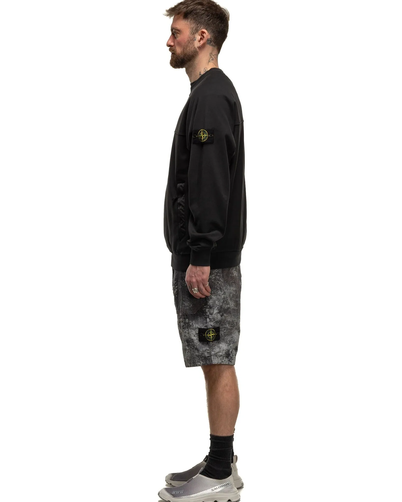Old' Treatment Comfort Fit Bermuda Shorts Grey