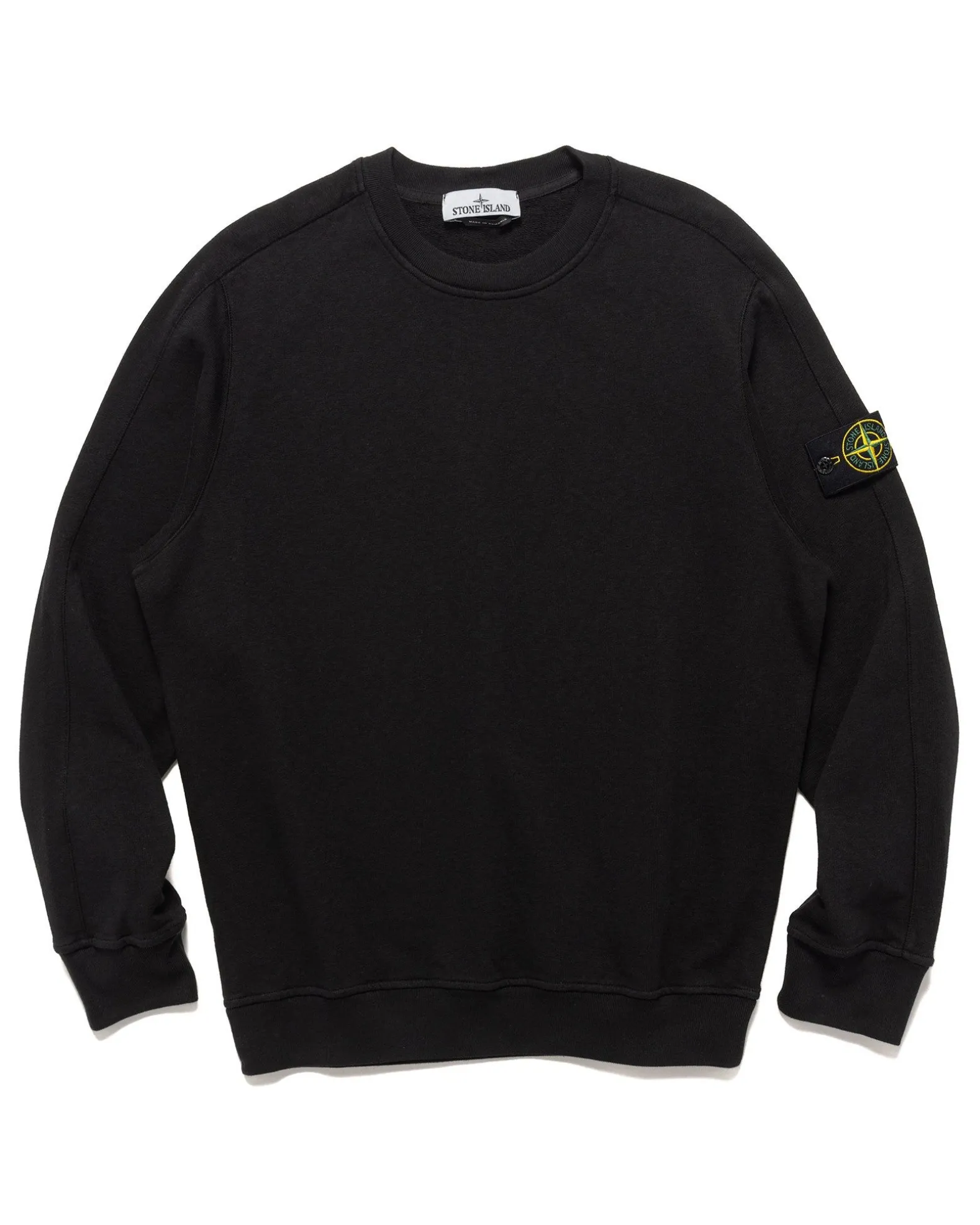 Old' Treatment Crewneck Sweatshirt Black