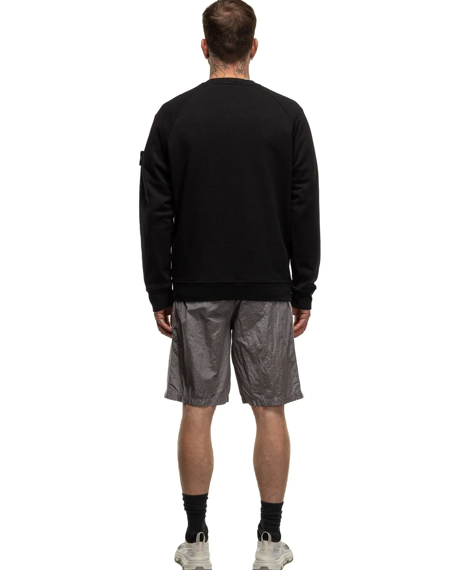 Old' Treatment Crewneck Sweatshirt Black