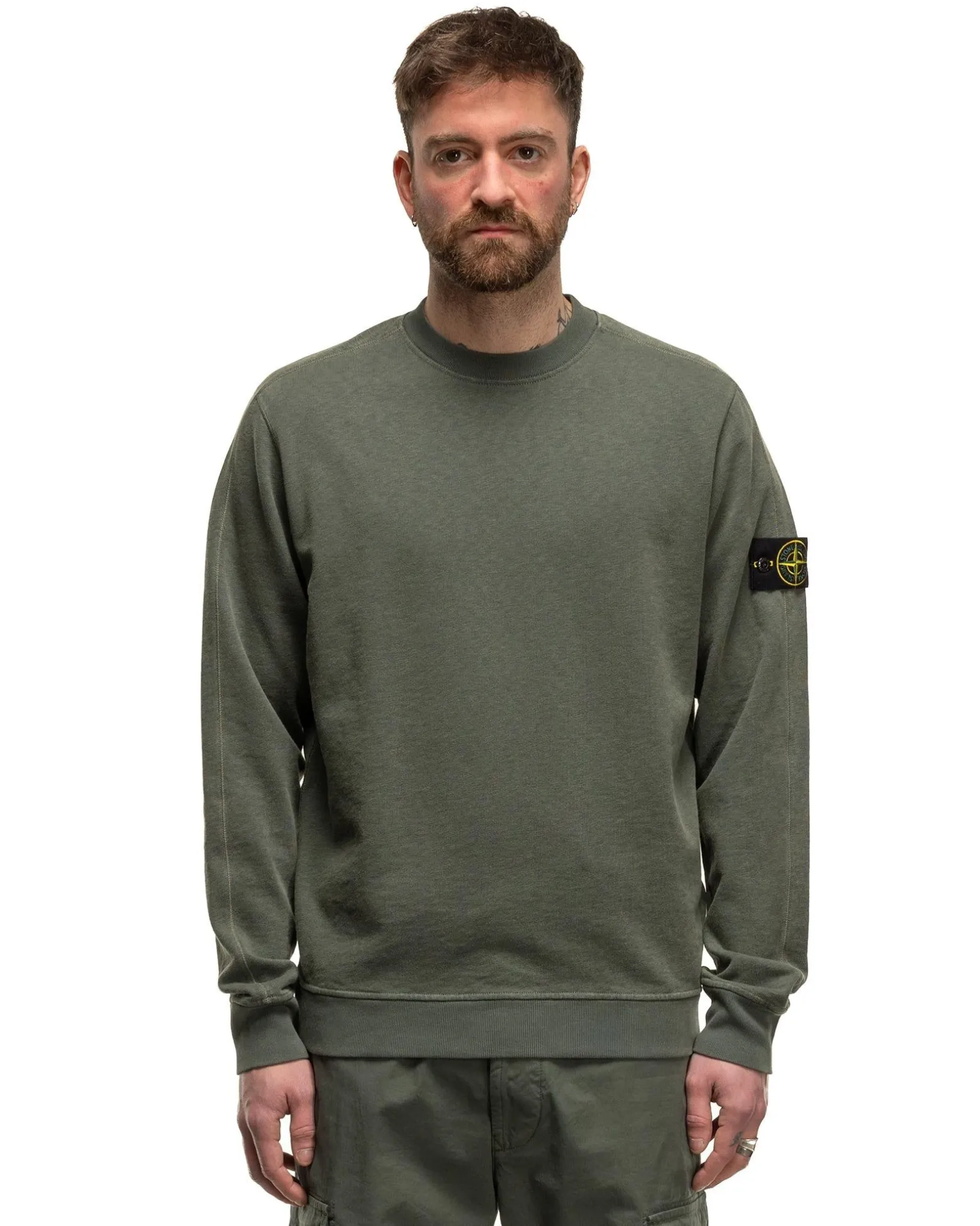 Old' Treatment Crewneck Sweatshirt Musk