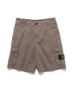 Old' Treatment Loose Fit Bermuda Shorts Dove Grey
