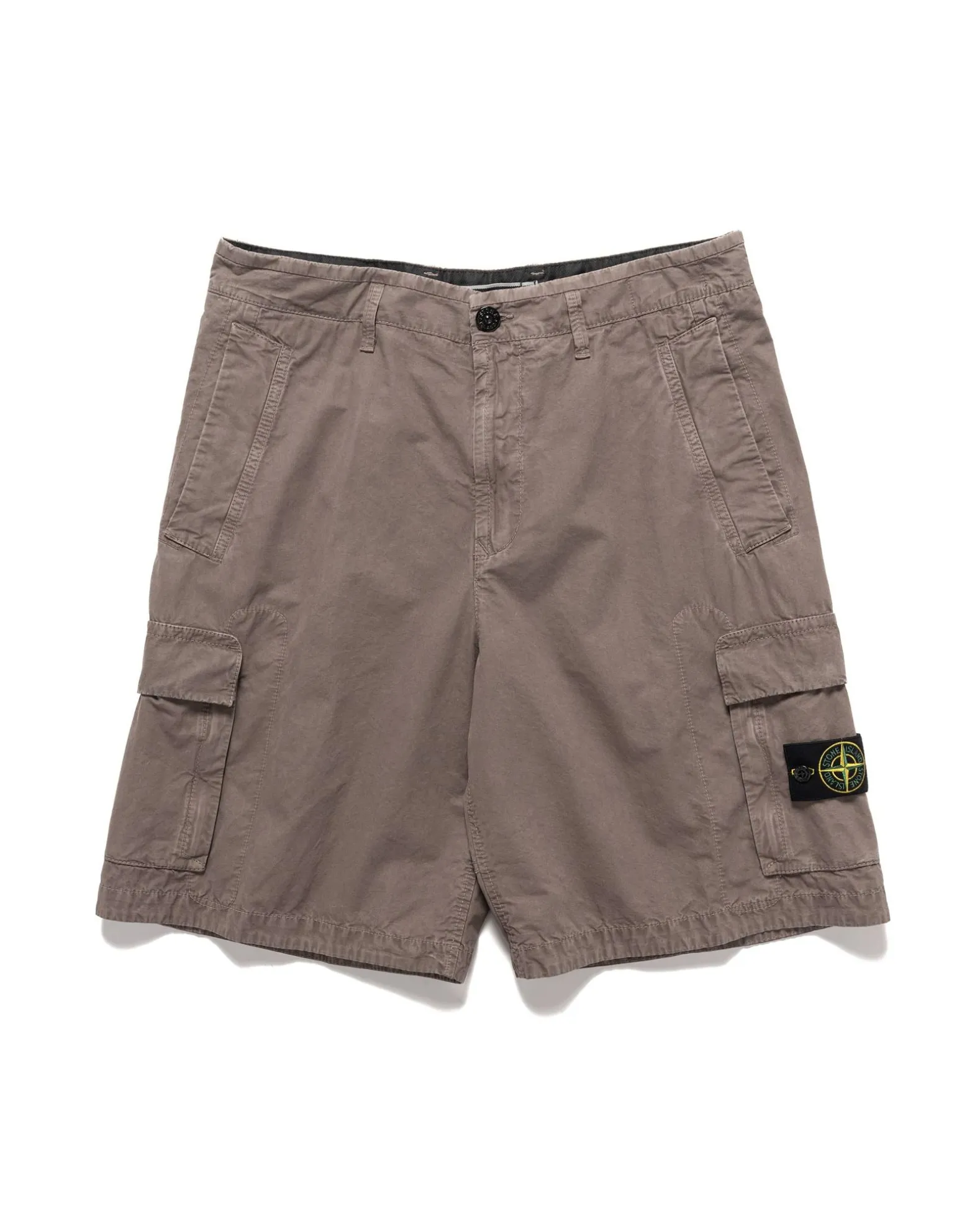 Old' Treatment Loose Fit Bermuda Shorts Dove Grey