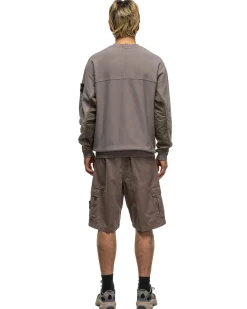 Old' Treatment Loose Fit Bermuda Shorts Dove Grey