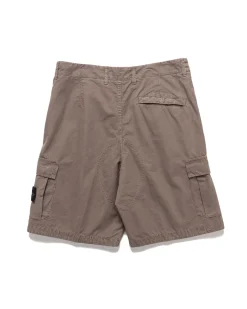 Old' Treatment Loose Fit Bermuda Shorts Dove Grey