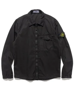 Old' Treatment Regular Fit Overshirt Black