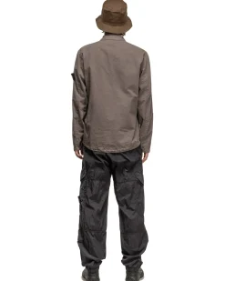 Old' Treatment Regular Fit Overshirt Dove Grey