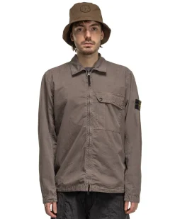 Old' Treatment Regular Fit Overshirt Dove Grey