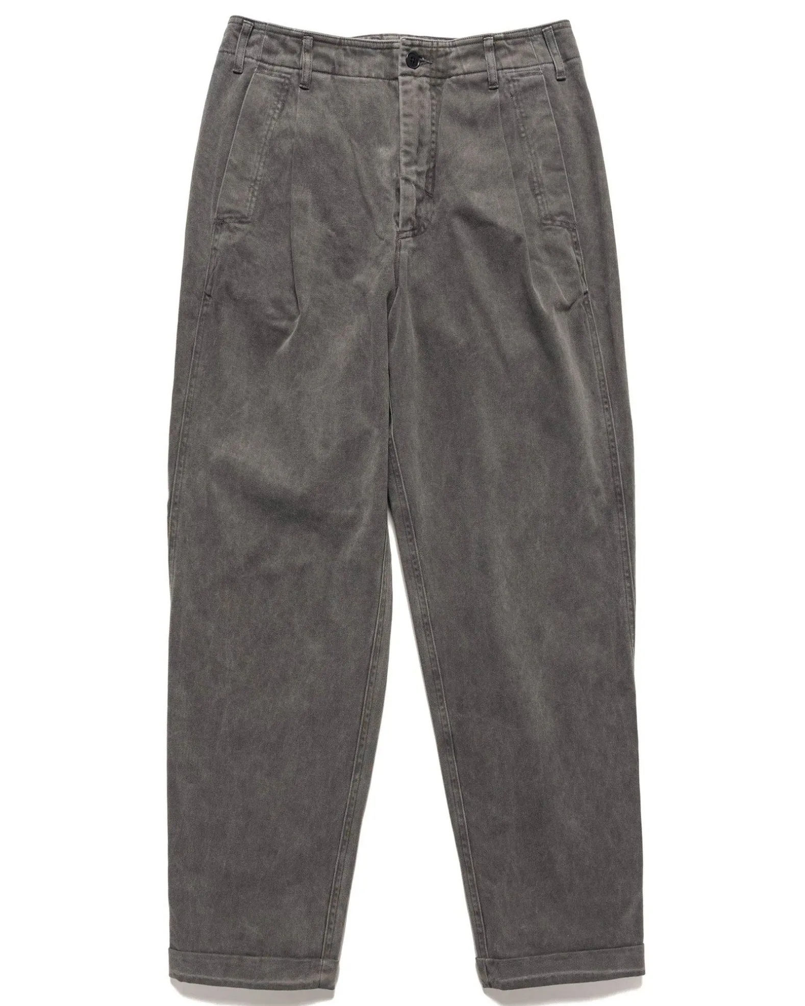 Overdye Cotton Casual Pants Charcoal