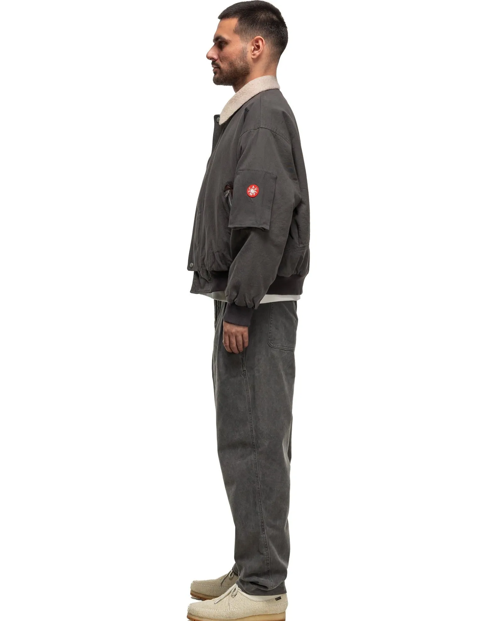 Overdye Cotton Casual Pants Charcoal