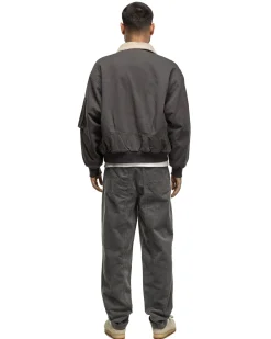 Overdye Cotton Casual Pants Charcoal