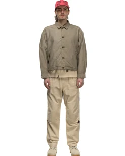 Overdye Light Cotton Button Jacket Khaki