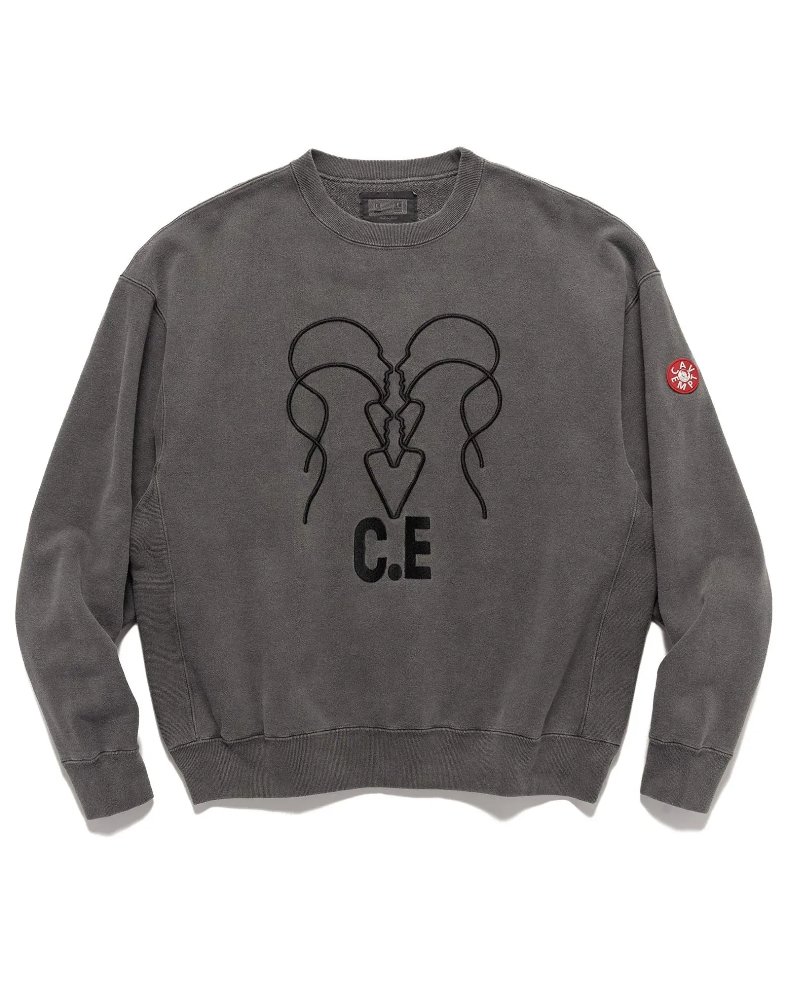 Overdye Wb Headsx4 C.E Crew Neck Charcoal