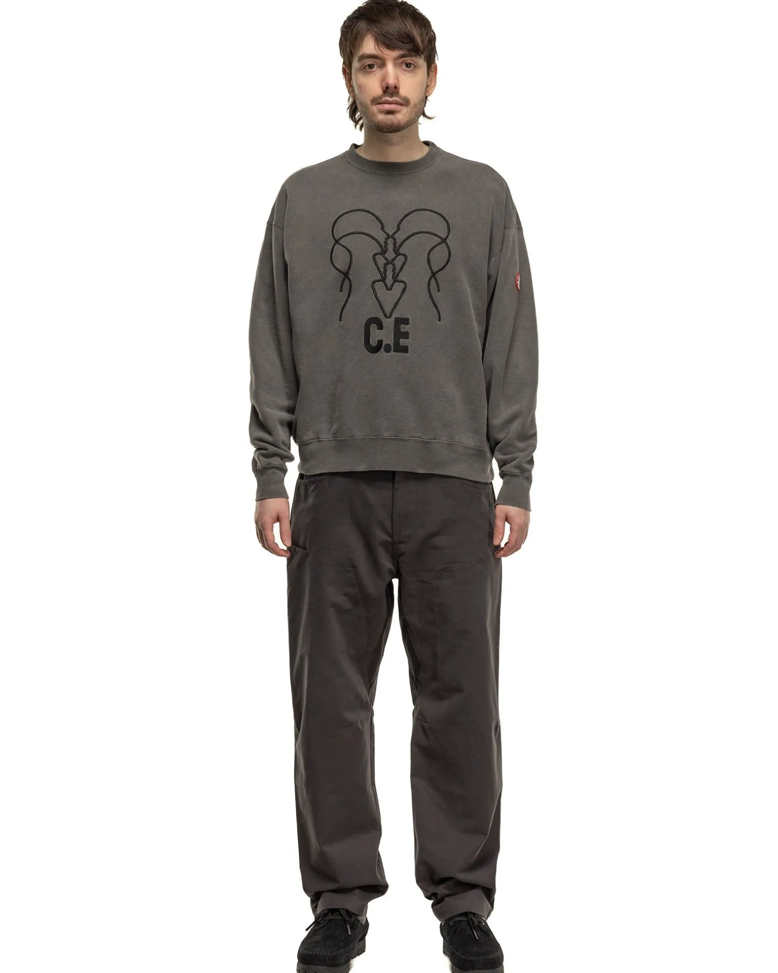 Overdye Wb Headsx4 C.E Crew Neck Charcoal