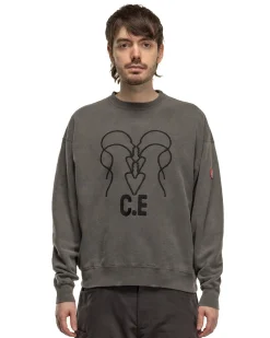 Overdye Wb Headsx4 C.E Crew Neck Charcoal