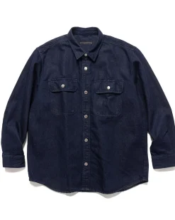 Oversized Shirt Jacket Indigo