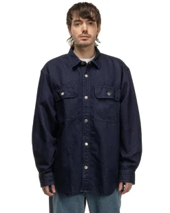 Oversized Shirt Jacket Indigo