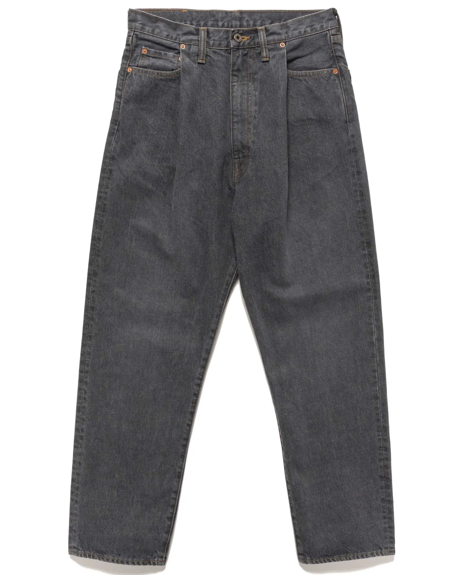 14Oz Black Denim 5P Coney Okagilly Black