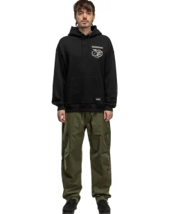 Patched Sweatparka Ls Black