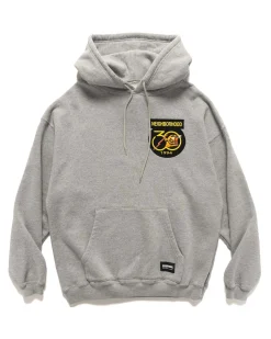 Patched Sweatparka Ls Grey