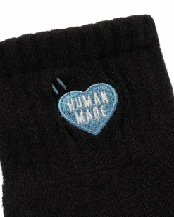 Pile Short Socks Black