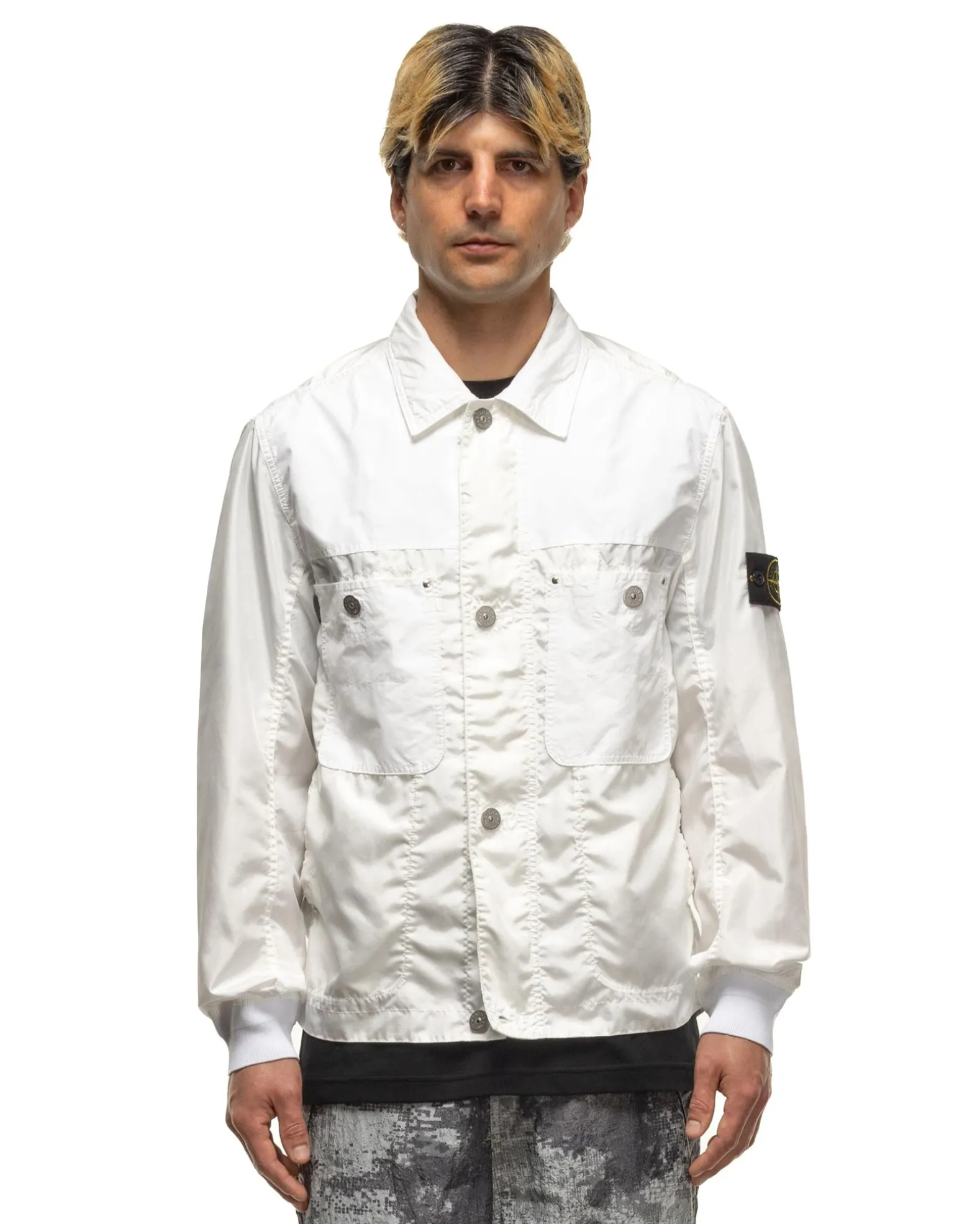 Polyester Tela David Light-Tc Jacket White