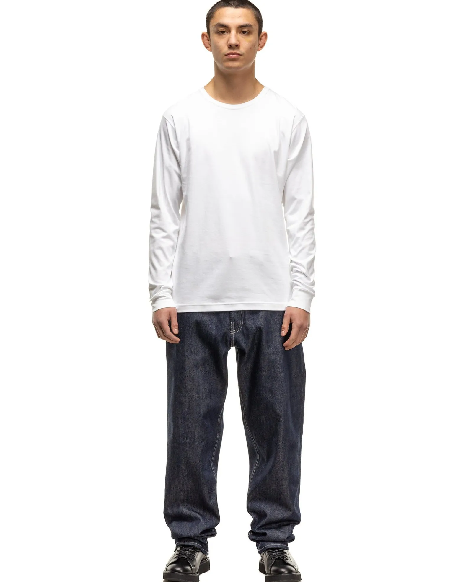 Prime Standard Fit T-Shirt L/S-Suvin Cotton Jersey White