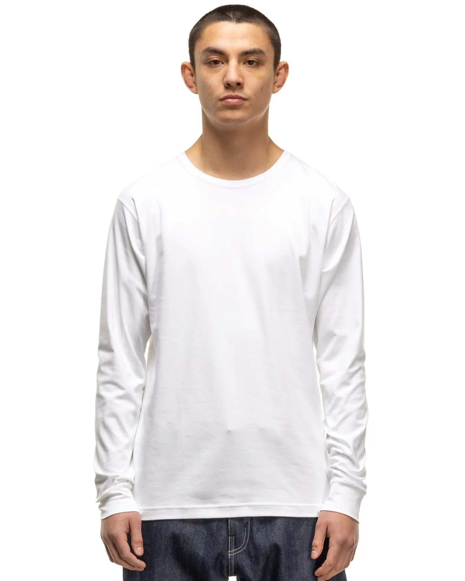 Prime Standard Fit T-Shirt L/S-Suvin Cotton Jersey White