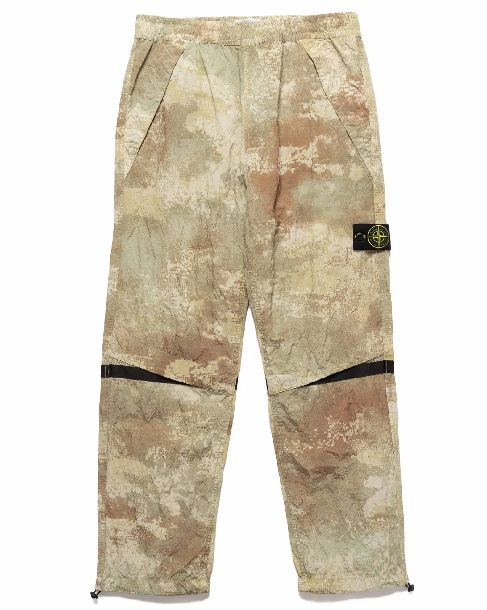 Printed Shell Pants Natural Beige