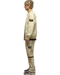 Printed Shell Pants Natural Beige