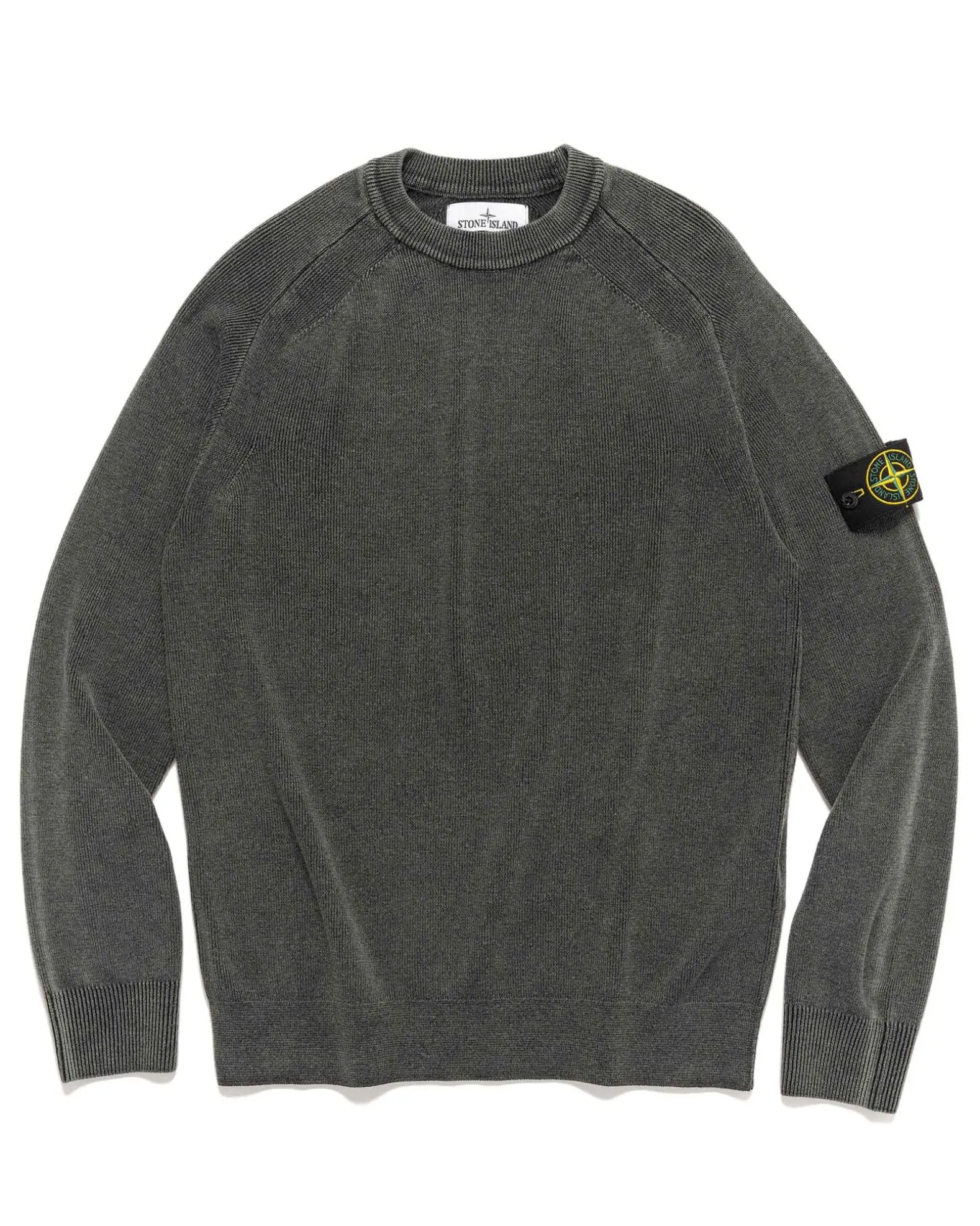 Pure Wool 'Dust' Treatment Crewneck Sweater Black