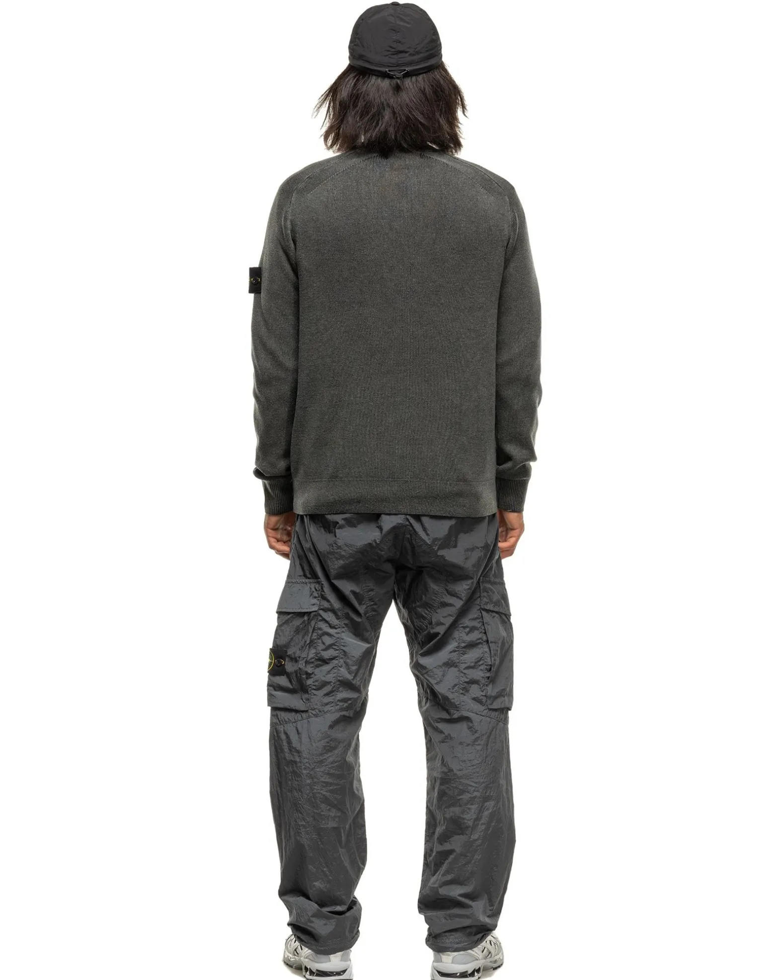 Pure Wool 'Dust' Treatment Crewneck Sweater Black